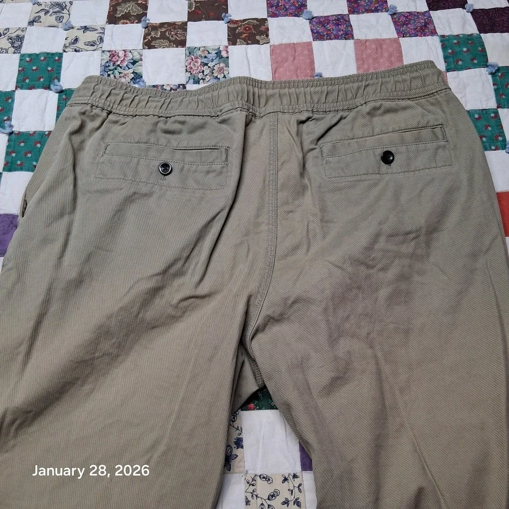 Banana Republic Aiden Fit Dress Jogger Chino Pants‎ Size 36x32 Tan Khaki